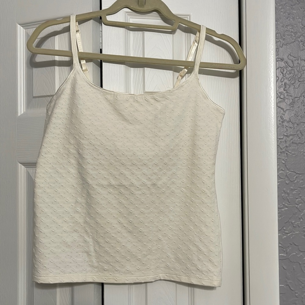 Victoria’s Secret stretch cami with shelf bra. Size L